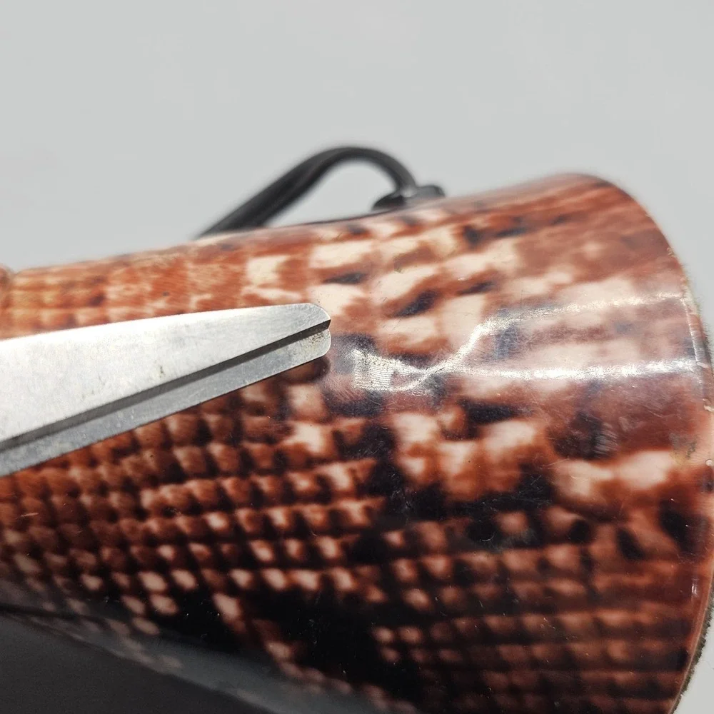 Vintage 90's Lava Lite Safari Series Snakeskin Print Lava‎ Lamp BASE ONLY